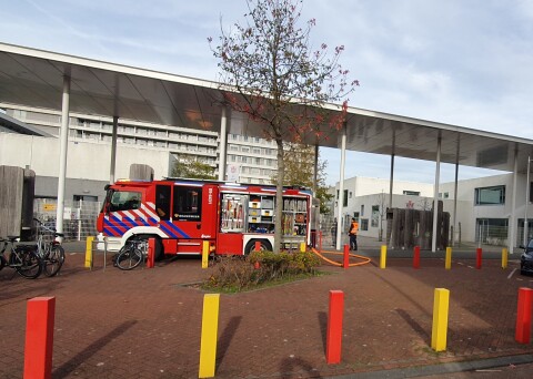 oefening met brandweer